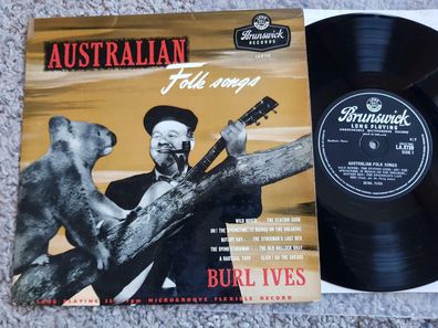 Burl Ives - Australian Folk Songs UK 10'' Vinyl LP