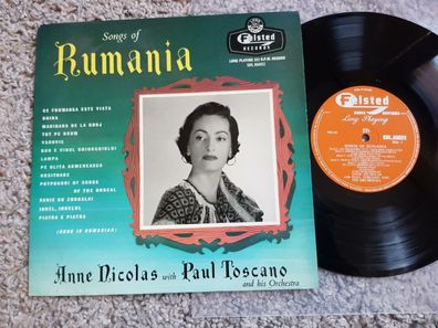 Anne Nicolas & Paul Toscano - Songs of Rumania UK 10'' Vinyl LP