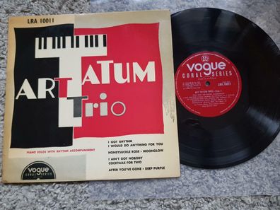 Art Tatum Trio - Piano Solos with Rhythm Accompaniment UK 10'' Vinyl LP