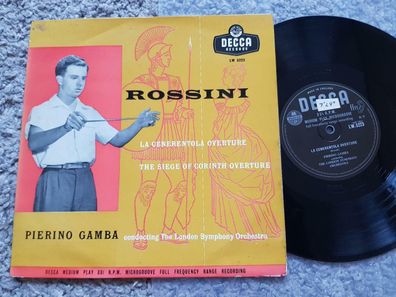 Pierino Gamba - Rossini La Cenerentola Overture UK 10'' Vinyl LP