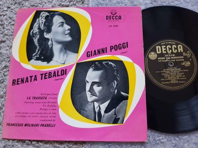 Renata Tebaldi/ Gianni Poggi - La Traviata UK 10'' Vinyl LP