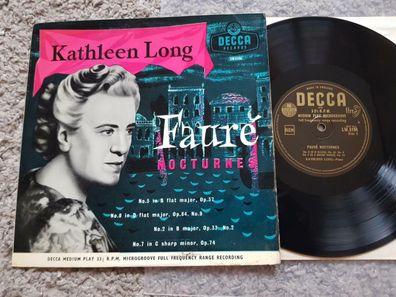 Kathleen Long - Faure Nocturnes UK 10'' Vinyl LP