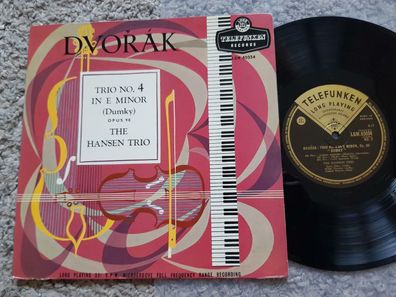 The Hansen Trio - Dvorak Trio No. 4 in E Minor UK 10'' Vinyl LP