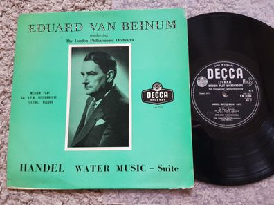 Eduard Van Beinum - Händel Water Music Suite UK 10'' Vinyl LP