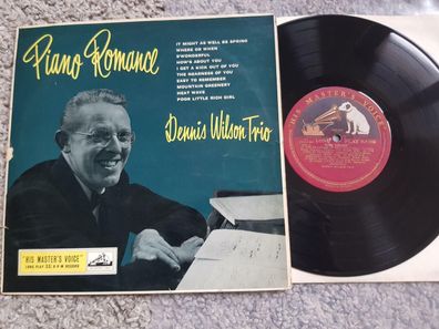Dennis Wilson Trio - Piano romance UK 10'' Vinyl LP