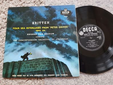 Eduard Van Beinum - Britten/ Peter Grimes UK 10'' Vinyl LP