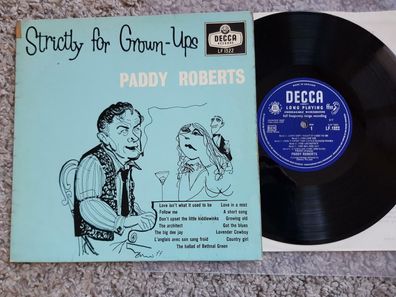 Paddy Roberts - Strictly for grown-ups UK 10'' Vinyl LP
