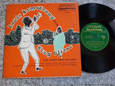 Louis Armstrong with King Oliver UK 10'' Vinyl LP