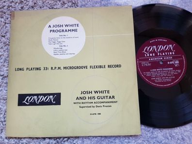 Josh White and his guitar - A Josh White programme UK 10'' Vinyl LP