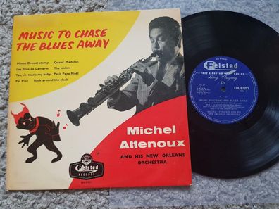 Michel Attenoux - Music to chase the blues away UK 10'' Vinyl LP
