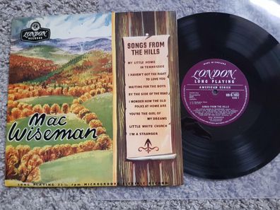 Mac Wiseman - Songs from the hills UK 10'' Vinyl LP