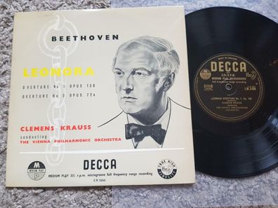Clemens Krauss - Beethoven Leonora Overture UK 10'' Vinyl LP