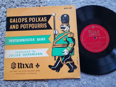 Julius Herrmann/ Deutschmeister Band - Galops, Polkas & Potpourris 10'' Vinyl LP