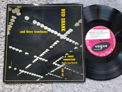Bud Shank and 3 Trombones UK 10'' Vinyl LP