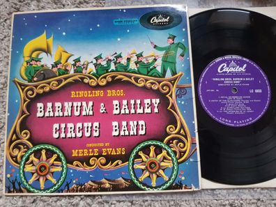 Merle Evans - Ringling Bros. Barnum & Bailey Circus Band UK 10'' Vinyl LP