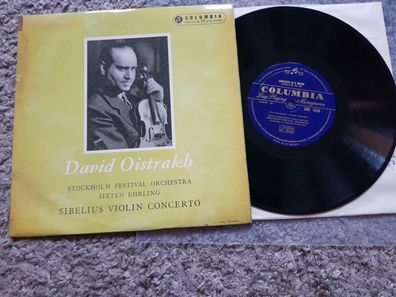 David Oistrakh - Sibelius - Violin concerto in D Minor Op. 47 UK 10'' Vinyl LP