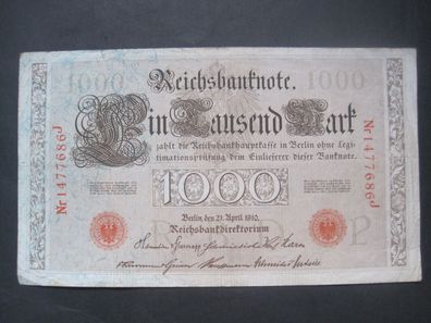 Reichsbanknote 1000 Mark 1910 (GB 042)