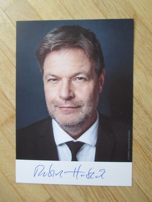 Bundesminister Die Grünen Robert Habeck - handsigniertes Autogramm!!!