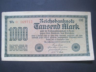 Reichsbanknote 1000 Mark 1922 (GB 267)