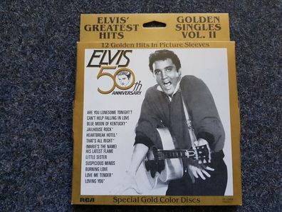 Elvis Presley - 6 x US 7'' Single Farbiges GOLD VINYL 50th Anniversary