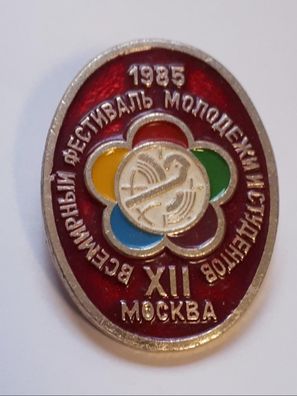 Abzeichen Anstecker Weltfestspiele Moskau 1985