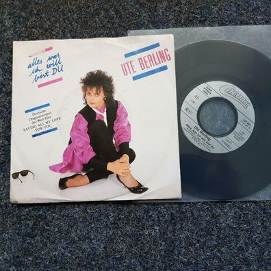 Ute Berling - Alle was ich will bist Du 7'' Single/ Whitney Houston Coverversion