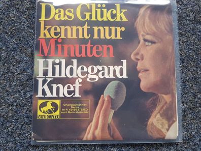 Hildegard Knef - Das Glück kennt nur Minuten/ Von nun an gings bergab 7'' Single