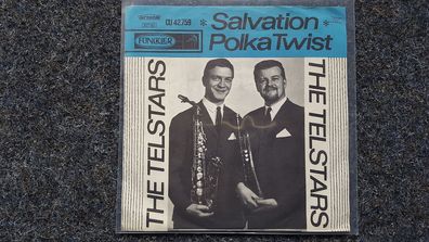 The Telstars - Salvation/ Polka Twist = Yakety Sax 7'' Single [Benny Hill Theme]