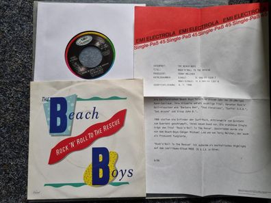 The Beach Boys - Rock 'n' roll to the rescue/ Good vibrations 7'' PROMO SHEET