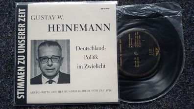 Gustav W. Heinemann - Deutschland-Politik im Zwielicht 7'' Single