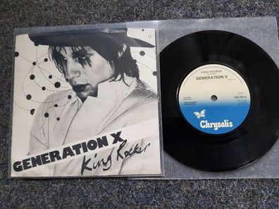 Generation X/ Billy Idol - King Rocker UK 7'' Single Paper Label