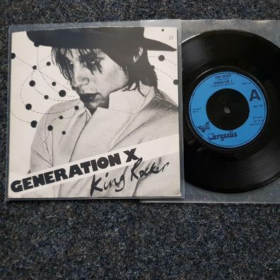 Generation X/ Billy Idol - King Rocker UK 7'' Single BLUE LABEL