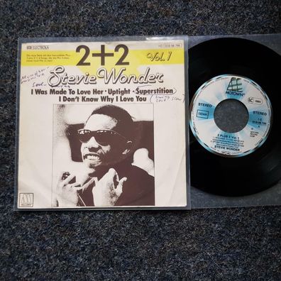 Stevie Wonder - 2 + 2/ Superstition/ Uptight/ I was made to love her 7'' Single