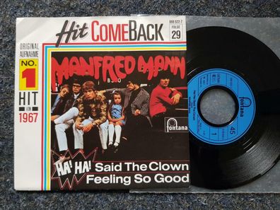 Manfred Mann - Ha! Ha! Said the clown 7'' Single Germany