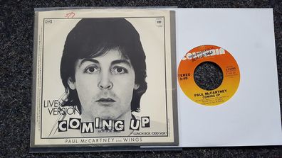 Paul McCartney/ The Beatles - Coming up US 7'' Single PROMO STAMP