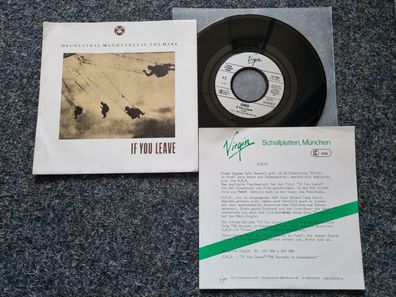 OMD Orchestral Manoeuvres in the Dark - If you leave 7'' Single WITH PROMO FACTS