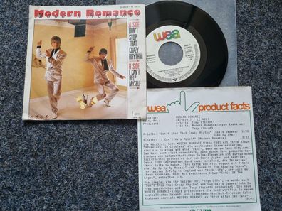 Modern Romance: Don't stop that crazy rhythm 7'' Single Germany WITH PROMO FACTS