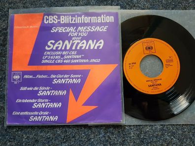 Santana - Jingo/ A special message for you 7'' Single PROMO Germany