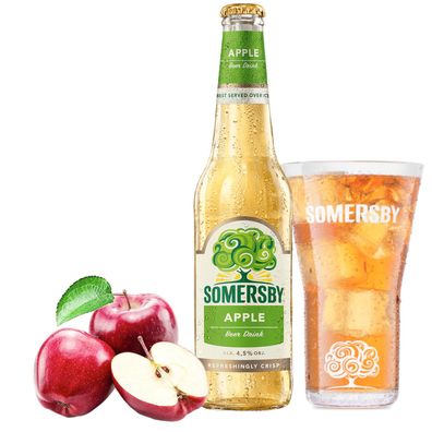 6 Flaschen Somersby Apfel, die fruchtige Erfrischung