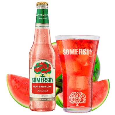 6 Flaschen Somersby Wassermelone aus sonnengereiften Wassermelonen
