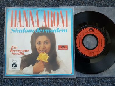 Hanna Aroni - Shalom Jerusalem 7'' Single