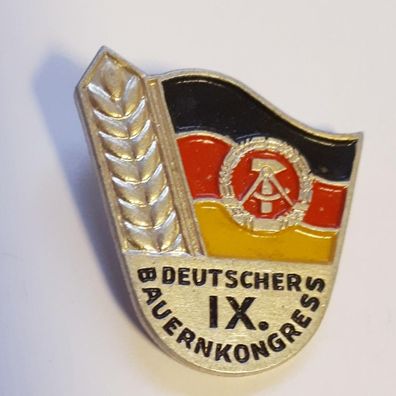 DDR Anstecker Abzeichen IX. Deutscher Bauernkongress
