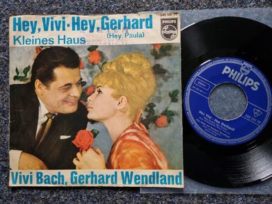 Vivi Bach & Gerhard Wendland - Hey Vivi, hey Gerhard 7'' Single/ CV Hey Paula