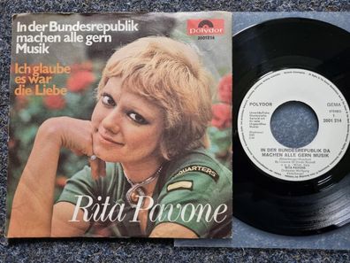 Rita Pavone - In der Bundesrepublik machen alle gern Musik 7'' Single PROMO