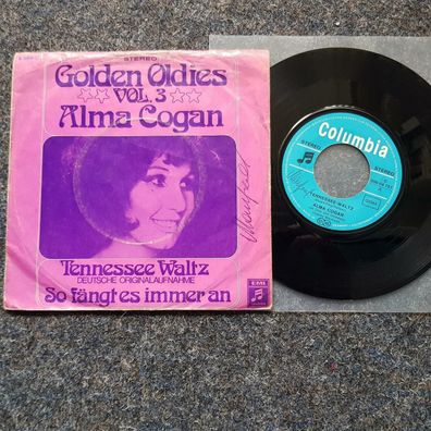 Alma Cogan - Tennessee Waltz/ So fängt es immer an 7'' Single SUNG IN GERMAN