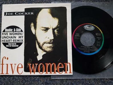Joe Cocker - Five women/ Unchain my heart REMIX 7'' Single