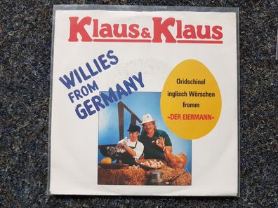 Klaus & Klaus - Willies from Germany 7'' Single/ Der Eiermann SUNG IN English