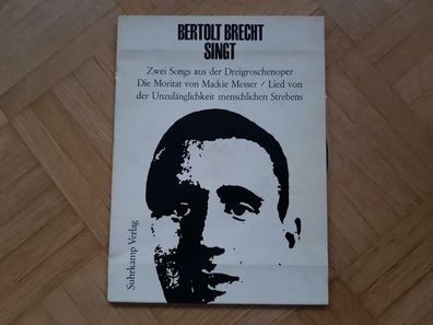 Bertolt Brecht singt zwei Songs Dreigroschenoper/ Mackie Messer 7'' Single