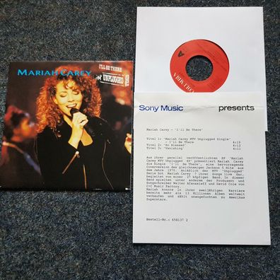Mariah Carey - I'll be there 7'' Single Holland WITH PROMO FACTS