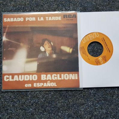 Claudio Baglioni - Sabado por la tarde 7'' Single SUNG IN Spanish